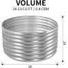 imageLand Guard 442ft Galvanized Raised Garden Bed Kit Round Galvanized Planter Raised Garden Boxes Outdoor Large Metal Raised Garden Beds for Vegetables GreySilver