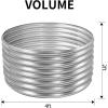 imageLand Guard 442ft Galvanized Raised Garden Bed Kit Round Galvanized Planter Raised Garden Boxes Outdoor Large Metal Raised Garden Beds for Vegetables GreySilver