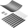 imageLand Guard 443ft Galvanized Raised Garden Bed Kit Round Galvanized Planter Raised Garden Boxes Outdoor Large Metal Raised Garden Beds for Vegetables SilverModern Gray