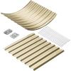 imageLand Guard 443ft Galvanized Raised Garden Bed Kit Round Galvanized Planter Raised Garden Boxes Outdoor Large Metal Raised Garden Beds for Vegetables SilverCream Yellow