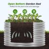 imageLand Guard 443ft Galvanized Raised Garden Bed Kit Round Galvanized Planter Raised Garden Boxes Outdoor Large Metal Raised Garden Beds for Vegetables SilverClassic Silver