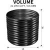 imageLand Guard 443ft Galvanized Raised Garden Bed Kit Round Galvanized Planter Raised Garden Boxes Outdoor Large Metal Raised Garden Beds for Vegetables SilverDark Grey