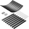 imageLand Guard 443ft Galvanized Raised Garden Bed Kit Round Galvanized Planter Raised Garden Boxes Outdoor Large Metal Raised Garden Beds for Vegetables SilverDark Grey