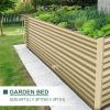 imageLand Guard 6x3x3ft Rectangular Galvanized Raised Garden Beds LargeCapacity Metal Planter Box Outdoor Durable Deep Raised Garden Bed 3ft Tall Raised Beds for Gardening Vegetables Classic SilverCream Yellow