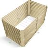 imageLand Guard 6x3x3ft Rectangular Galvanized Raised Garden Beds LargeCapacity Metal Planter Box Outdoor Durable Deep Raised Garden Bed 3ft Tall Raised Beds for Gardening Vegetables Classic SilverCream Yellow
