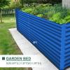 imageLand Guard 6x3x3ft Rectangular Galvanized Raised Garden Beds LargeCapacity Metal Planter Box Outdoor Durable Deep Raised Garden Bed 3ft Tall Raised Beds for Gardening Vegetables Classic SilverRoyal Blue