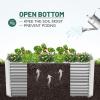 imageLand Guard 6x3x3ft Rectangular Galvanized Raised Garden Beds LargeCapacity Metal Planter Box Outdoor Durable Deep Raised Garden Bed 3ft Tall Raised Beds for Gardening Vegetables Classic SilverClassic Silver