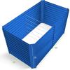 imageLand Guard 6x3x3ft Rectangular Galvanized Raised Garden Beds LargeCapacity Metal Planter Box Outdoor Durable Deep Raised Garden Bed 3ft Tall Raised Beds for Gardening Vegetables Classic SilverRoyal Blue