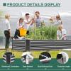 imageLand Guard 6x3x3ft Rectangular Galvanized Raised Garden Beds LargeCapacity Metal Planter Box Outdoor Durable Deep Raised Garden Bed 3ft Tall Raised Beds for Gardening Vegetables Classic SilverModern Gray
