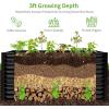imageLand Guard 6x3x3ft Rectangular Galvanized Raised Garden Beds LargeCapacity Metal Planter Box Outdoor Durable Deep Raised Garden Bed 3ft Tall Raised Beds for Gardening Vegetables Classic SilverDark Grey
