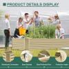imageLand Guard 6x3x3ft Rectangular Galvanized Raised Garden Beds LargeCapacity Metal Planter Box Outdoor Durable Deep Raised Garden Bed 3ft Tall Raised Beds for Gardening Vegetables Classic SilverCream Yellow