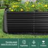 imageLand Guard 6x3x3ft Rectangular Galvanized Raised Garden Beds LargeCapacity Metal Planter Box Outdoor Durable Deep Raised Garden Bed 3ft Tall Raised Beds for Gardening Vegetables Classic SilverDark Grey