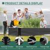 imageLand Guard 6x3x3ft Rectangular Galvanized Raised Garden Beds LargeCapacity Metal Planter Box Outdoor Durable Deep Raised Garden Bed 3ft Tall Raised Beds for Gardening Vegetables Classic SilverDark Grey