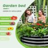 imageLand Guard Galvanized Raised Garden Bed 2Pcs Planter Raised Garden Beds Outdoor Round Clearance Raised Garden Beds for Gardening Vegetables 4x4x1ft2grey