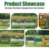 imageLand Guard Galvanized Raised Garden Bed with Legs Galvanized Planter Raised Garden Boxes Outdoor Oval Large Metal Raised Garden Beds for VegetablesGreenYellow