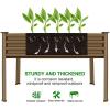 imageLand Guard Galvanized Raised Garden Bed with Legs Galvanized Planter Raised Garden Boxes Outdoor Oval Large Metal Raised Garden Beds for VegetablesGreenBeige