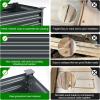 imageLand Guard Galvanized Raised Garden Bed with Legs Galvanized Planter Raised Garden Boxes Outdoor Oval Large Metal Raised Garden Beds for VegetablesGreenGray