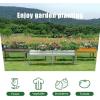 imageLand Guard Galvanized Raised Garden Bed with Legs Galvanized Planter Raised Garden Boxes Outdoor Oval Large Metal Raised Garden Beds for VegetablesGreenYellow