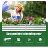 imageLand Guard Galvanized Raised Garden Bed with Legs Galvanized Planter Raised Garden Boxes Outdoor Oval Large Metal Raised Garden Beds for VegetablesGreenSilver