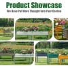 imageLand Guard Galvanized Raised Garden Bed with Legs Galvanized Planter Raised Garden Boxes Outdoor Oval Large Metal Raised Garden Beds for VegetablesGreenSilver