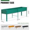 imageLand Guard Galvanized Raised Garden Bed with Legs Galvanized Planter Raised Garden Boxes Outdoor Oval Large Metal Raised Garden Beds for VegetablesGreenGreen