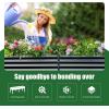 imageLand Guard Galvanized Raised Garden Bed with Legs Galvanized Planter Raised Garden Boxes Outdoor Oval Large Metal Raised Garden Beds for VegetablesGreenGray