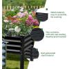 imageLand Guard Galvanized Raised Garden Bed with Legs Galvanized Planter Raised Garden Boxes Outdoor Oval Large Metal Raised Garden Beds for VegetablesGreenGray