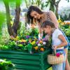 imageLand Guard Galvanized Raised Garden Bed with Legs Galvanized Planter Raised Garden Boxes Outdoor Oval Large Metal Raised Garden Beds for VegetablesGreenGreen