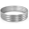 imageLand Guard Galvanized Raised Garden Bed 2Pcs Planter Raised Garden Beds Outdoor Round Clearance Raised Garden Beds for Gardening Vegetables 4x4x1ft1silver
