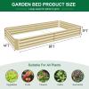 imageLand Guard 1241ft Galvanized Raised Garden Bed Kit for Vegetables Galvanized Super Large Metal Planter Raised Garden Boxes Outdoor359 Gallon CapacityCream Yellow