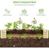 imageLand Guard 1241ft Galvanized Raised Garden Bed Kit for Vegetables Galvanized Super Large Metal Planter Raised Garden Boxes Outdoor359 Gallon CapacityCream Yellow