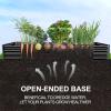 imageLand Guard 1241ft Galvanized Raised Garden Bed Kit for Vegetables Galvanized Super Large Metal Planter Raised Garden Boxes Outdoor359 Gallon CapacityGray