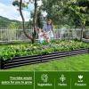 imageLand Guard 1241ft Galvanized Raised Garden Bed Kit for Vegetables Galvanized Super Large Metal Planter Raised Garden Boxes Outdoor359 Gallon CapacityGray