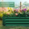 imageLand Guard 1241ft Galvanized Raised Garden Bed Kit for Vegetables Galvanized Super Large Metal Planter Raised Garden Boxes Outdoor359 Gallon CapacityGreen