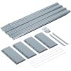 imageLand Guard 1241ft Galvanized Raised Garden Bed Kit for Vegetables Galvanized Super Large Metal Planter Raised Garden Boxes Outdoor359 Gallon CapacityModern Grey