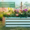 imageLand Guard 1241ft Galvanized Raised Garden Bed Kit for Vegetables Galvanized Super Large Metal Planter Raised Garden Boxes Outdoor359 Gallon CapacitySilver