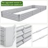 imageLand Guard 1241ft Galvanized Raised Garden Bed Kit for Vegetables Galvanized Super Large Metal Planter Raised Garden Boxes Outdoor359 Gallon CapacitySilver