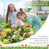 imageLand Guard 1241ft Galvanized Raised Garden Bed Kit for Vegetables Galvanized Super Large Metal Planter Raised Garden Boxes Outdoor359 Gallon CapacitySilver