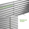 imageLand Guard 632 ft Galvanized Metal Raised Garden Bed 2FT Deep Root Elevated Planter Box Steel Large Vegetable Flower Bed KitGreen1silver
