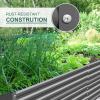 imageLand Guard 632 ft Galvanized Metal Raised Garden Bed 2FT Deep Root Elevated Planter Box Steel Large Vegetable Flower Bed KitGreen3grey
