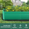 imageLand Guard 632 ft Galvanized Metal Raised Garden Bed 2FT Deep Root Elevated Planter Box Steel Large Vegetable Flower Bed KitGreenGreen