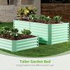 imageLand Guard 632 ft Galvanized Metal Raised Garden Bed 2FT Deep Root Elevated Planter Box Steel Large Vegetable Flower Bed KitGreenLime Green