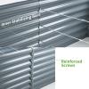 imageLand Guard 632 ft Galvanized Metal Raised Garden Bed 2FT Deep Root Elevated Planter Box Steel Large Vegetable Flower Bed KitGreenModern Gray