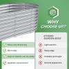 imageLand Guard 632 ft Galvanized Metal Raised Garden Bed 2FT Deep Root Elevated Planter Box Steel Large Vegetable Flower Bed KitSilver1silver
