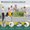 imageLand Guard 632 ft Galvanized Metal Raised Garden Bed 2FT Deep Root Elevated Planter Box Steel Large Vegetable Flower Bed KitSilver1silver