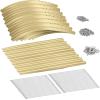 imageLand Guard 822ft Galvanized Raised Garden Bed Kit Raised Garden Boxes Outdoor Oval Metal Raised Garden Beds for Vegetables Forest GreenCream Yellow
