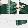 imageLand Guard 822ft Galvanized Raised Garden Bed Kit Raised Garden Boxes Outdoor Oval Metal Raised Garden Beds for Vegetables Forest GreenForest Green
