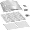 imageLand Guard 822ft Galvanized Raised Garden Bed Kit Raised Garden Boxes Outdoor Oval Metal Raised Garden Beds for Vegetables Forest GreenSilver