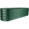 imageLand Guard 822ft Galvanized Raised Garden Bed Kit Raised Garden Boxes Outdoor Oval Metal Raised Garden Beds for Vegetables Forest GreenForest Green
