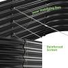 imageLand Guard 24 Tall 42ft Galvanized Raised Garden Bed Kit Galvanized Planter Garden Boxes Outdoor Oval Large Metal Raised Garden Bed for Vegetables Lime Green 422ftDark Grey